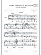 Etudes En Forme de Variations Op. 13 - SCHUMANN - Partition - Piano